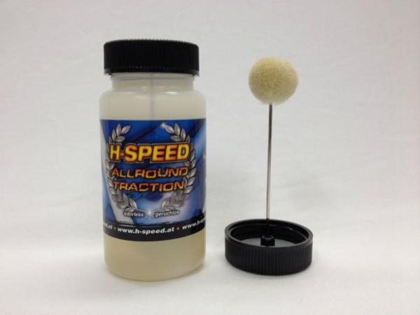 Haftmittel H-SPEED für Moosgummi und Gummireifen auf Teppich & Asphalt 100ml